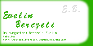 evelin berczeli business card